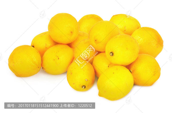 白色的成熟檸檬