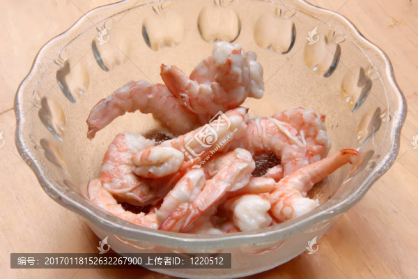 煮熟的蝦