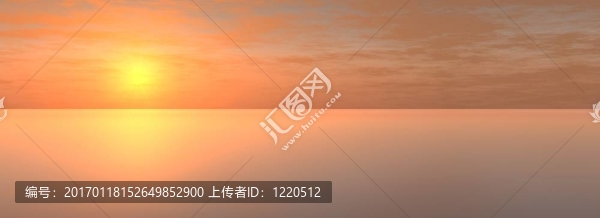 日落在海上