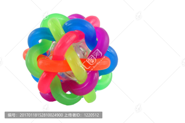 隔離彩色橡皮球