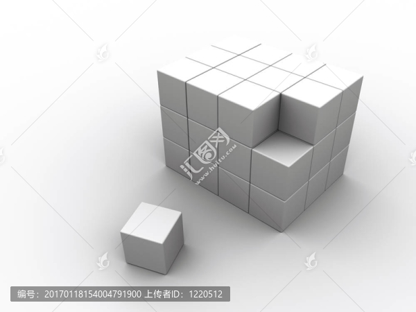 白色立方體