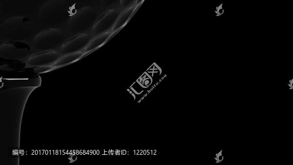 在宏的發(fā)球臺上旋轉(zhuǎn)的高爾夫球