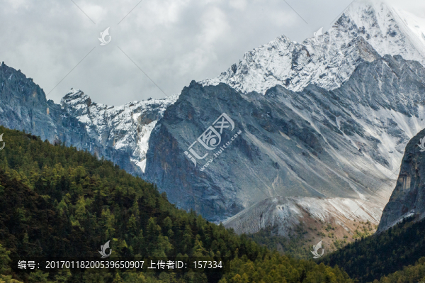 雪山森林風(fēng)光