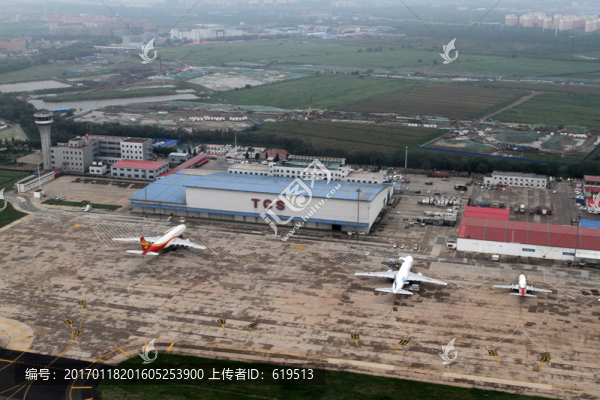 天津機(jī)場(chǎng)全景,航空貨站
