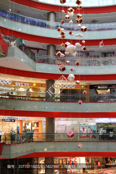 大型商廈,中庭