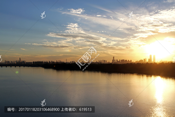 城市天際線,城市河景,沈陽