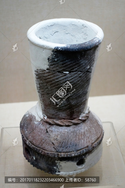 灰陶火種罐,新石器時代