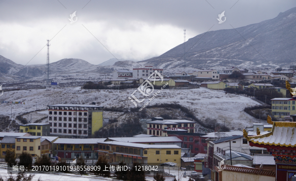 雪后的朗木寺小鎮(zhèn)