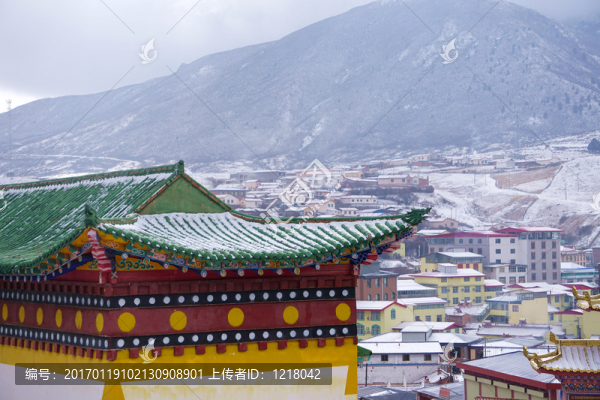 雪后朗木寺