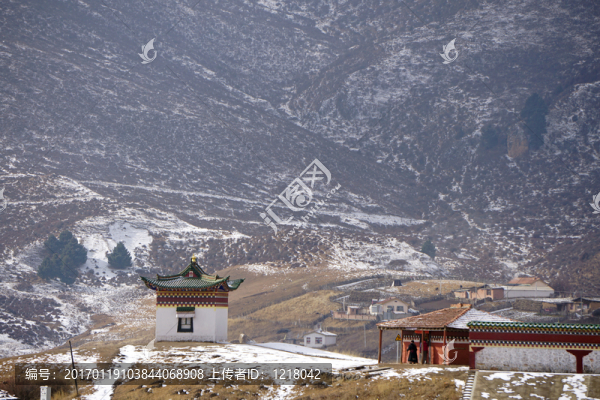 雪后朗木寺