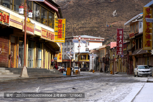 雪后的朗木寺小鎮(zhèn)