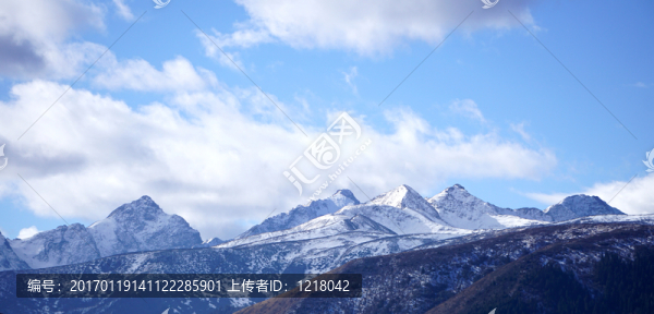 雪山,,白云
