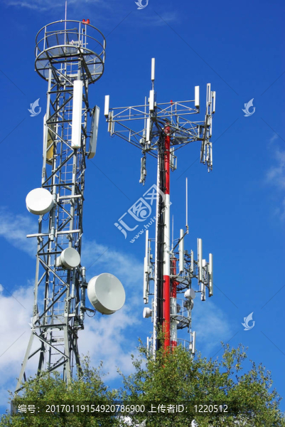 電信塔。