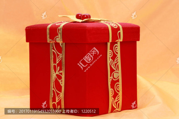 紅色的圣誕禮物盒