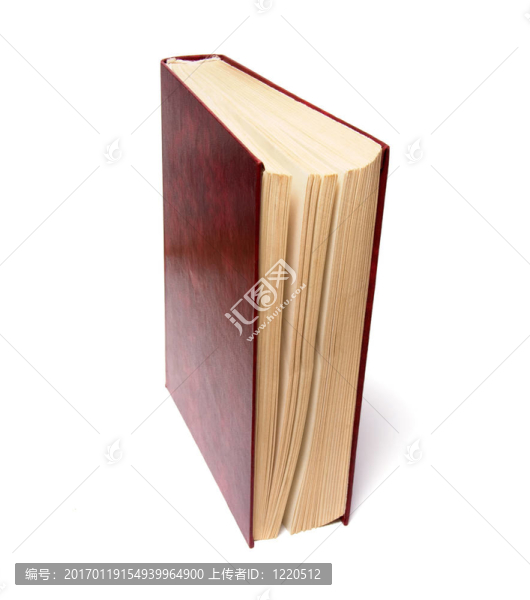 白色背景下的單書
