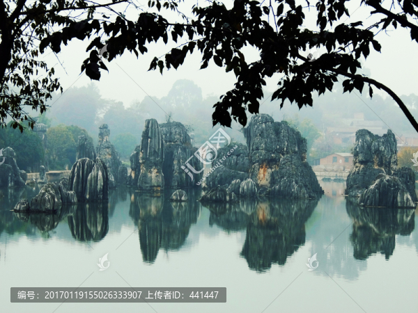 水墨石林