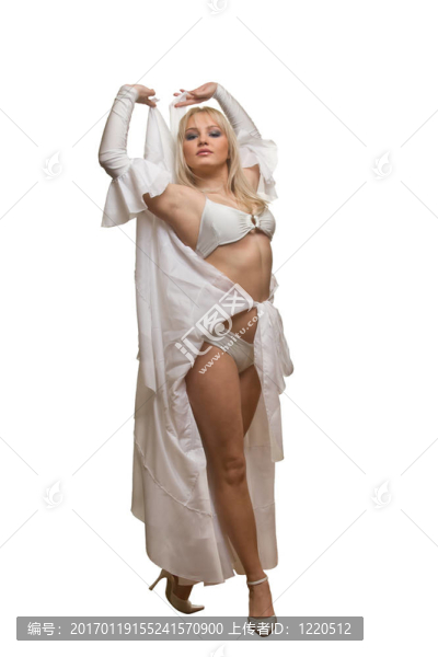 金發(fā)女郎跳舞的女孩