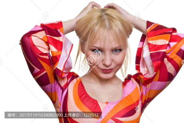 快樂(lè)的金發(fā)女孩
