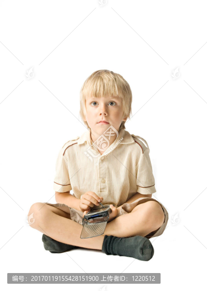 男孩用PDA