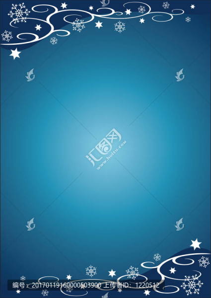 圣誕插畫（藍色）