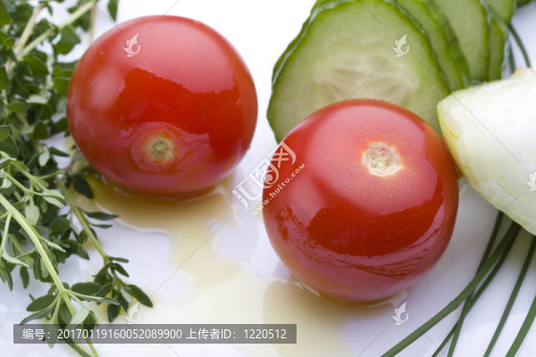 新鮮的沙拉配料