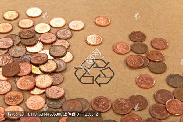 回收標(biāo)志和錢