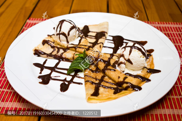 甜煎餅冰淇淋