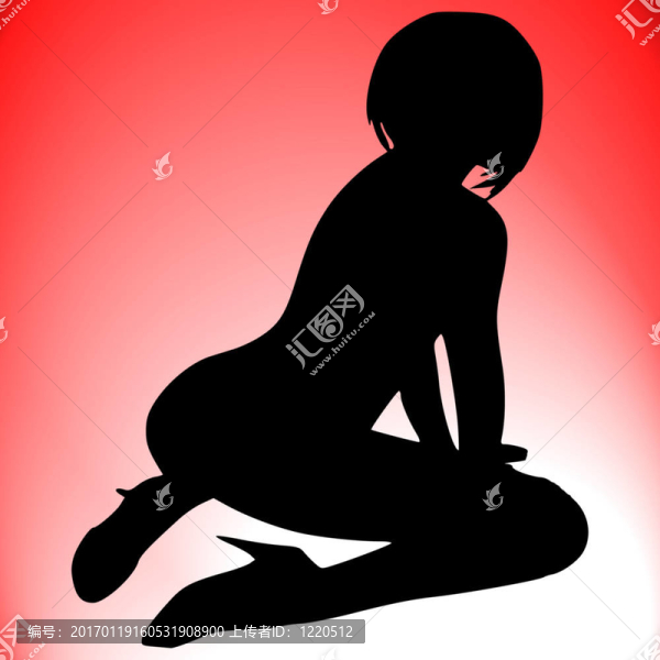 女人的剪影