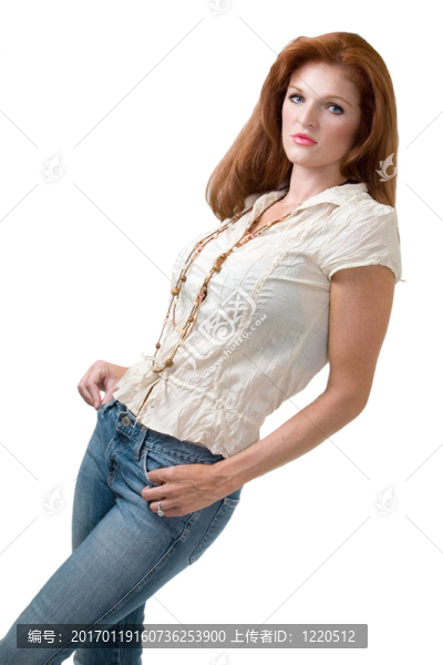 迷人的紅頭發(fā)女人