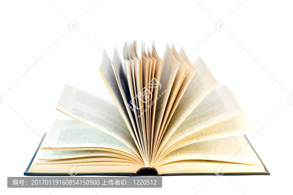 白色開放式書