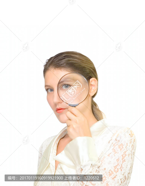 白色的女人與玻璃