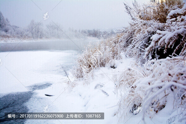 冰河霧凇