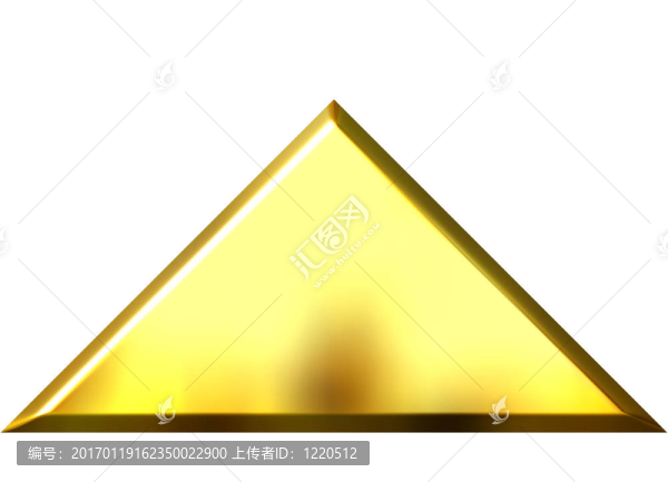 3D金色金字塔