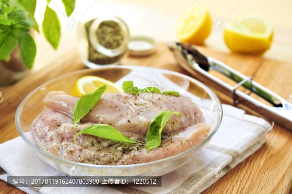 生雞脯浸泡