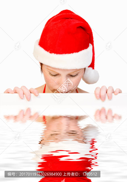 Santa女孩與白板
