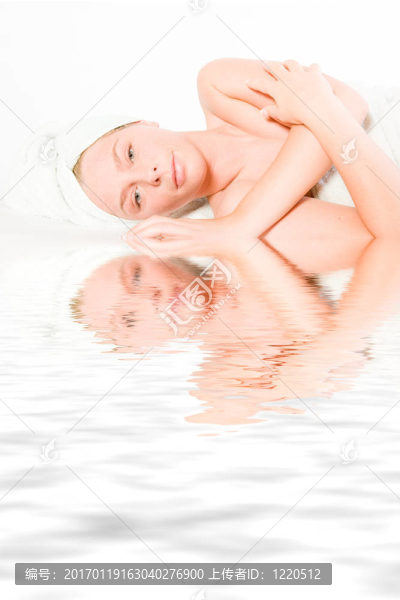 健康女孩系列躺下休息