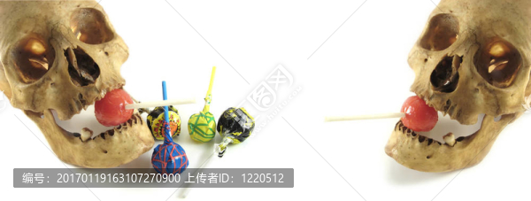 頭骨和棒棒糖