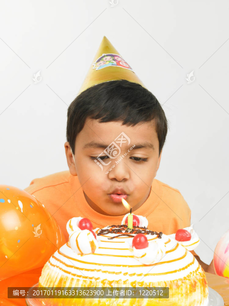 生日蛋糕上的蠟燭