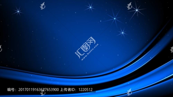 藍(lán)色背景上的藍(lán)色圣誕星