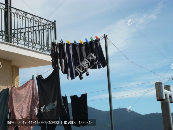 晾衣服