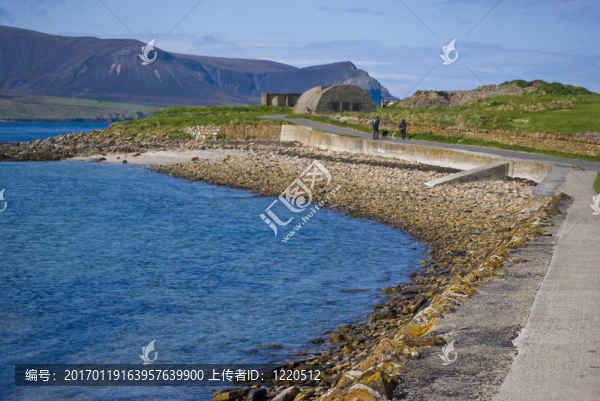 在奧克尼大陸海灘