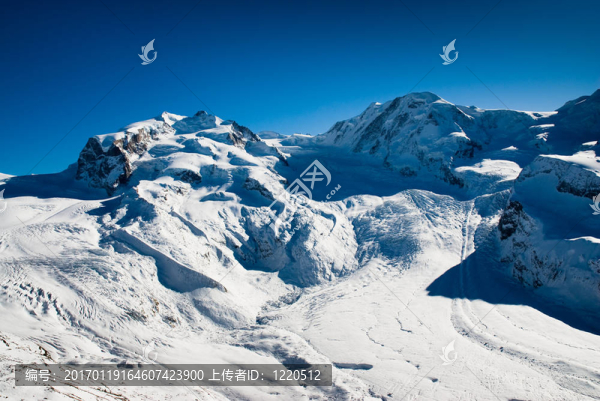 Monte,Rosa和lyskamm在