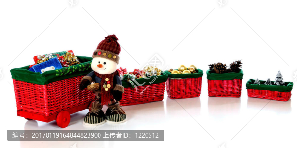 圣誕火車上的雪人