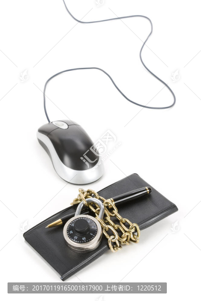支票簿和電腦鼠標(biāo)