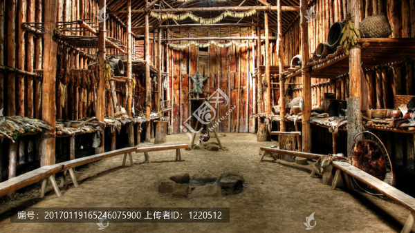 印第安人的小屋