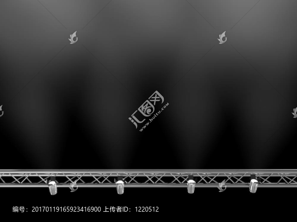 聚光燈照耀在一個房間里骯臟的地板