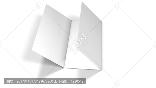 白色背景上的傳單空白
