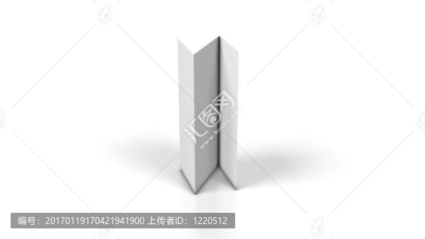 白色背景上的傳單空白