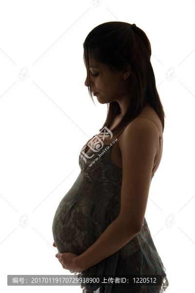 孕婦的剪影
