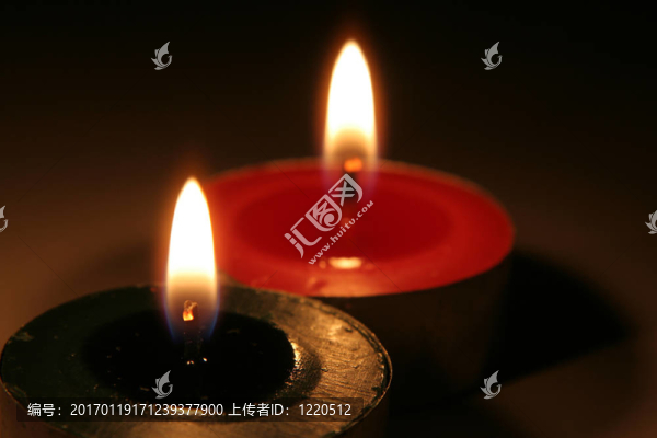 兩個圣誕茶燈